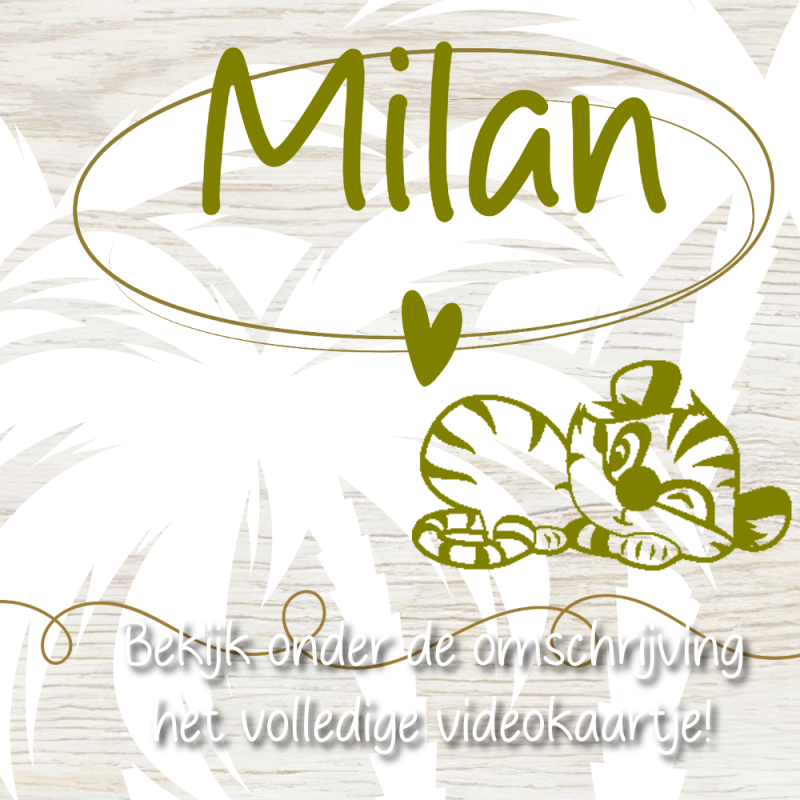 Digitaal geboortekaartje - Tijgertje