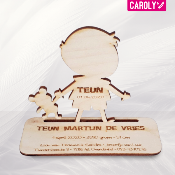 GK Jongen met beertje 3D