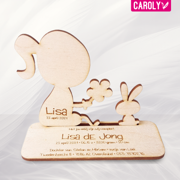 GK Meisje met konijn 3D