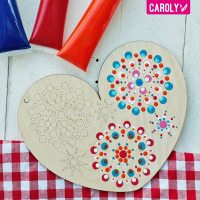 Stip hart met gedichtje (mama, papa, opa, oma)