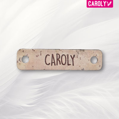 Label kurk met naam of eigen tekst 10x40mm