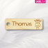 Houten naamlabel "Giraffe"