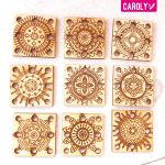 Setje squares-mandala 36mm