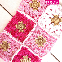 Setje squares-mandala 36mm