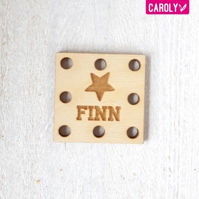 Square "ster" met naam