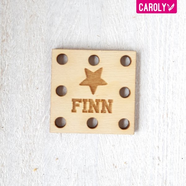 Square "ster" met naam